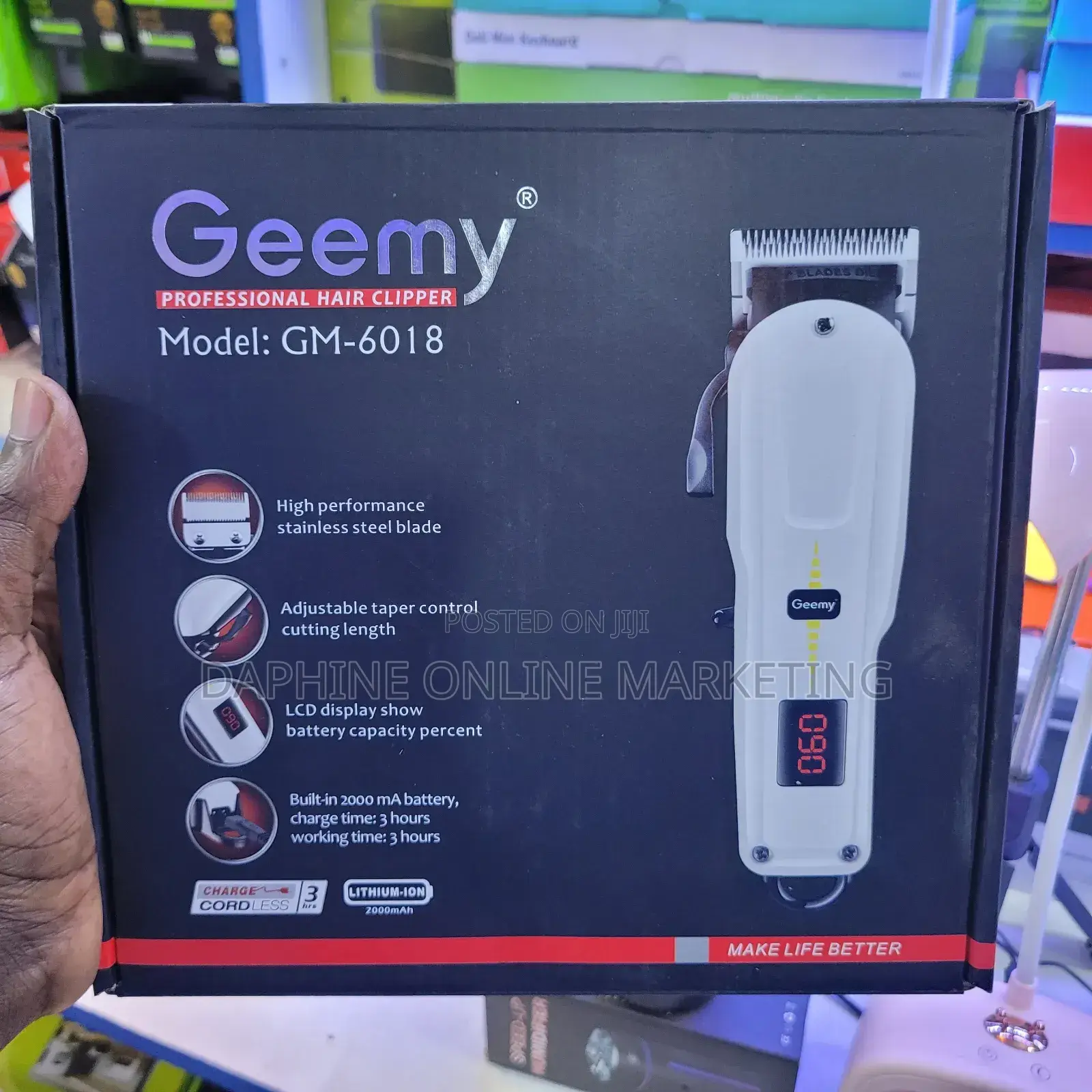 Geemy Trimmer Machine/ Rechargeable Hair Trimmer