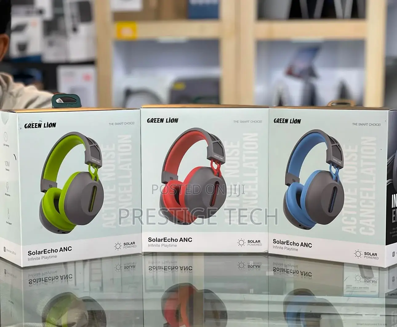 Green Lion Solar Echo Anc Solar Powered Headphones