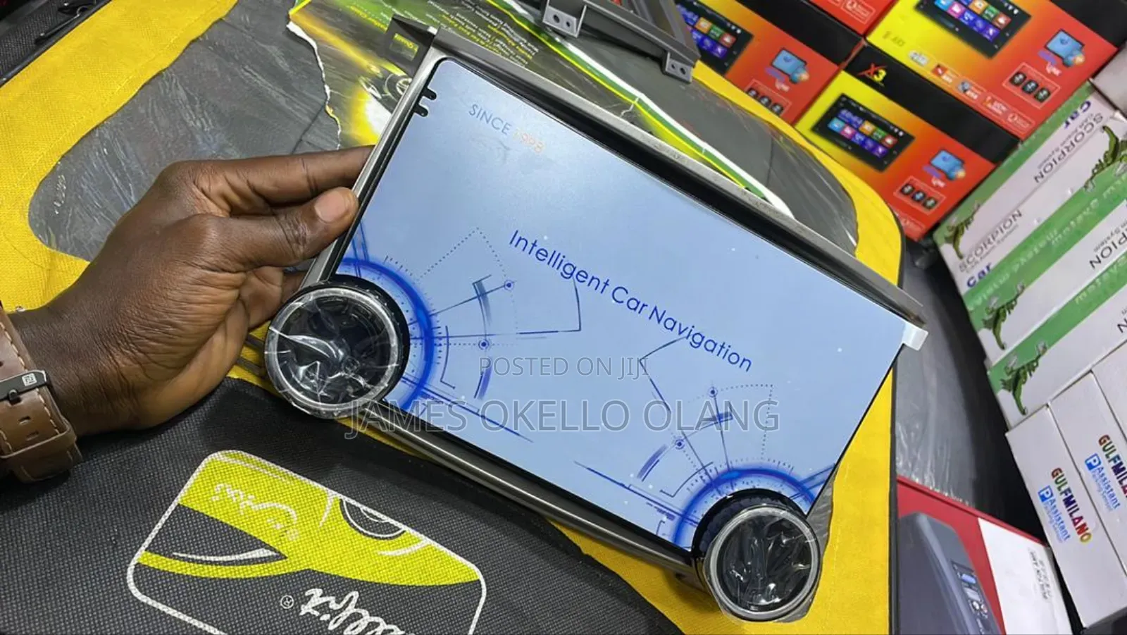 Original Tesla With Double Knob Radio Smart Android
