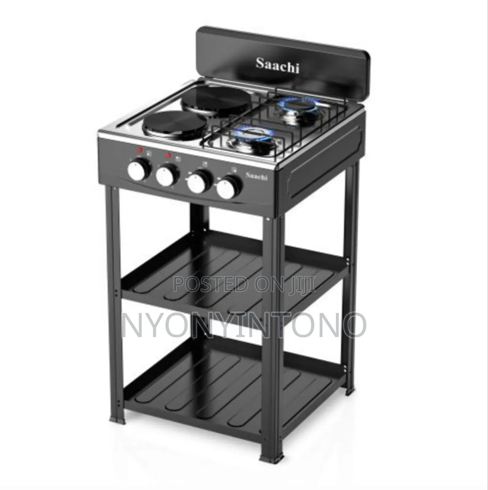 Saachi 2electric +2gas Cooker With 1yr Warrantee