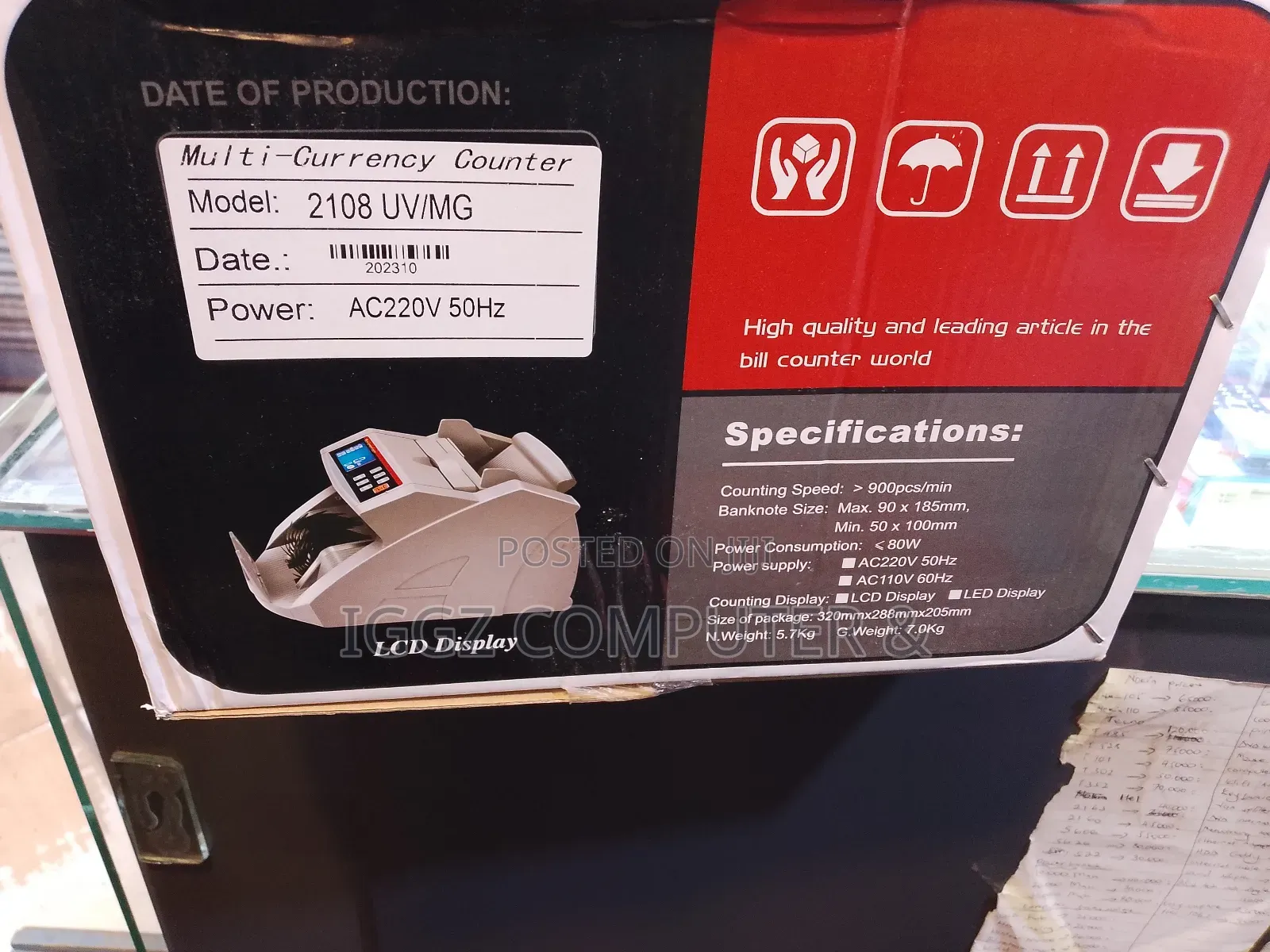 Bill Counter (2108 Uv/Mg)