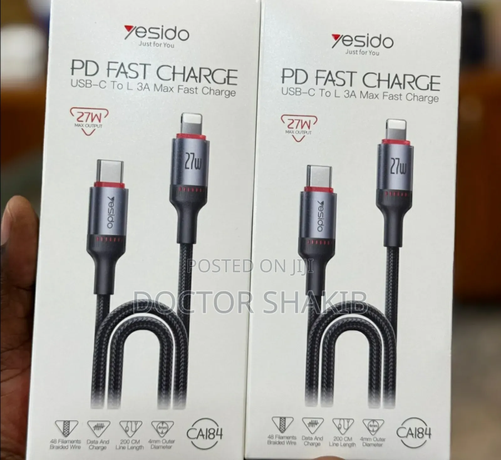 Unique Original Yesido USB-C to Lighting 27W