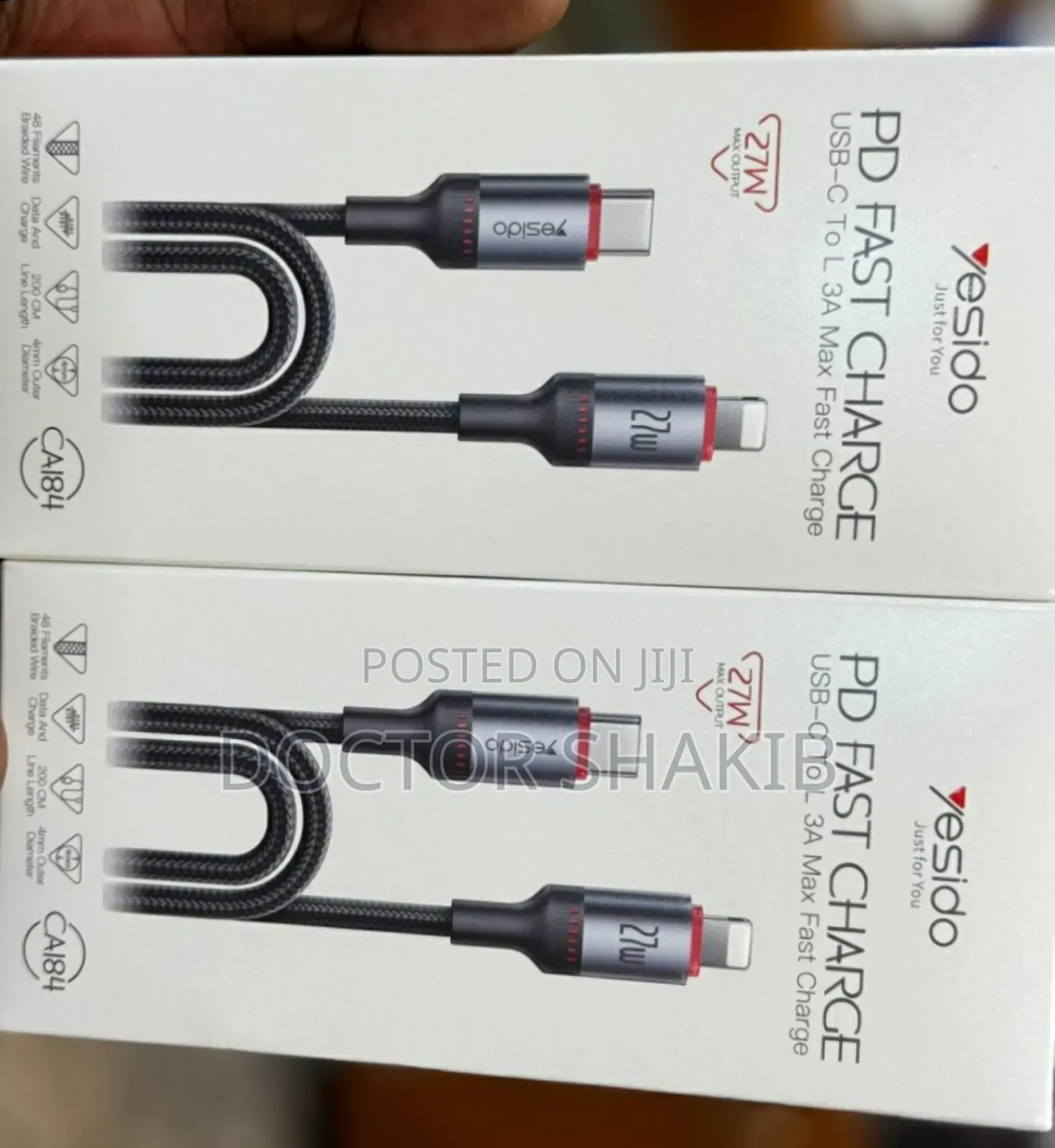 Unique Original Yesido USB-C to Lighting 27W