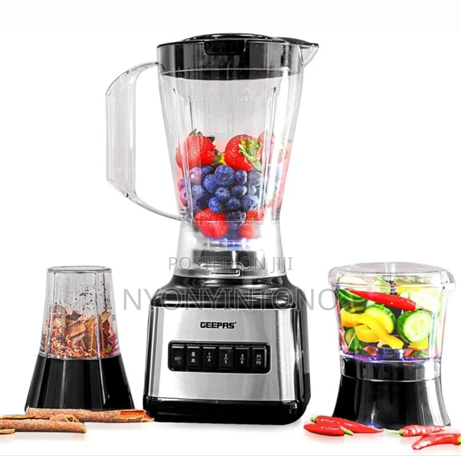 Geepas 3 in 1 Blender GSB- 44017 With 2yrs Warrantee