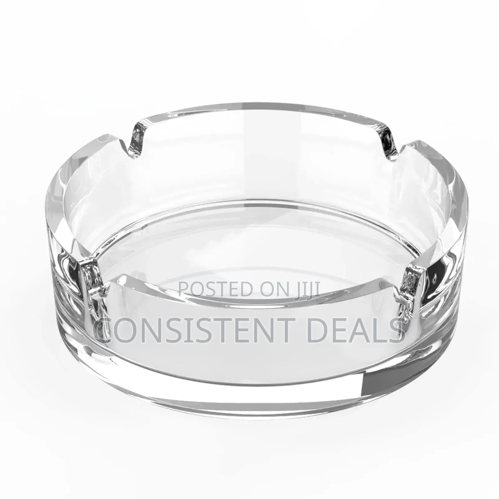 Glass Ashtray for Cigarettes, Portable Decorative