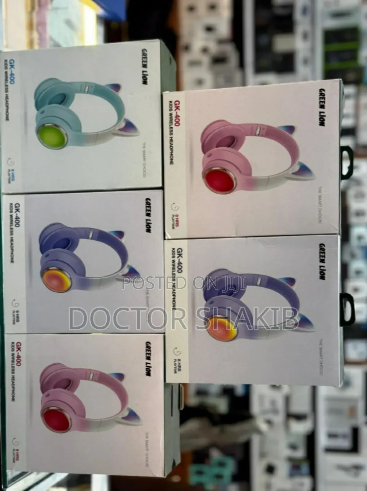 Unique Green Lion Kids Headsets