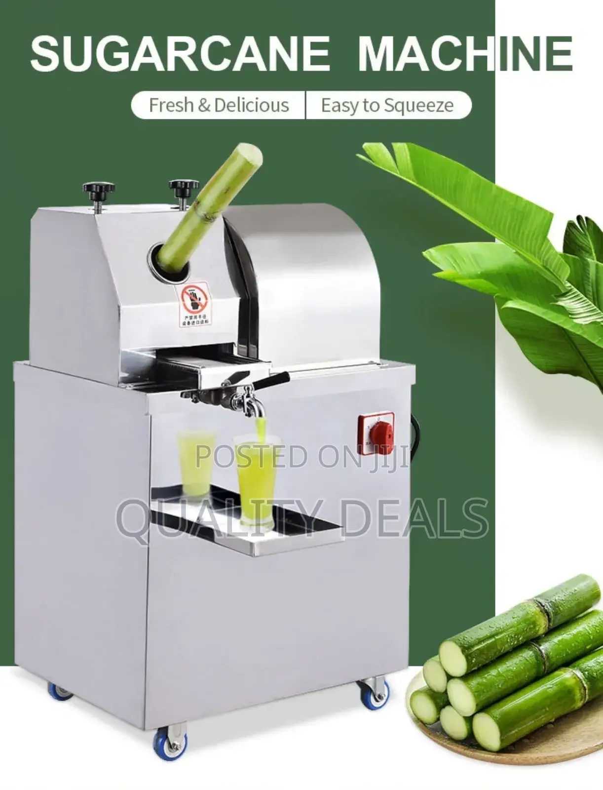 Electric Sugarcane Juice Extractor Machine
