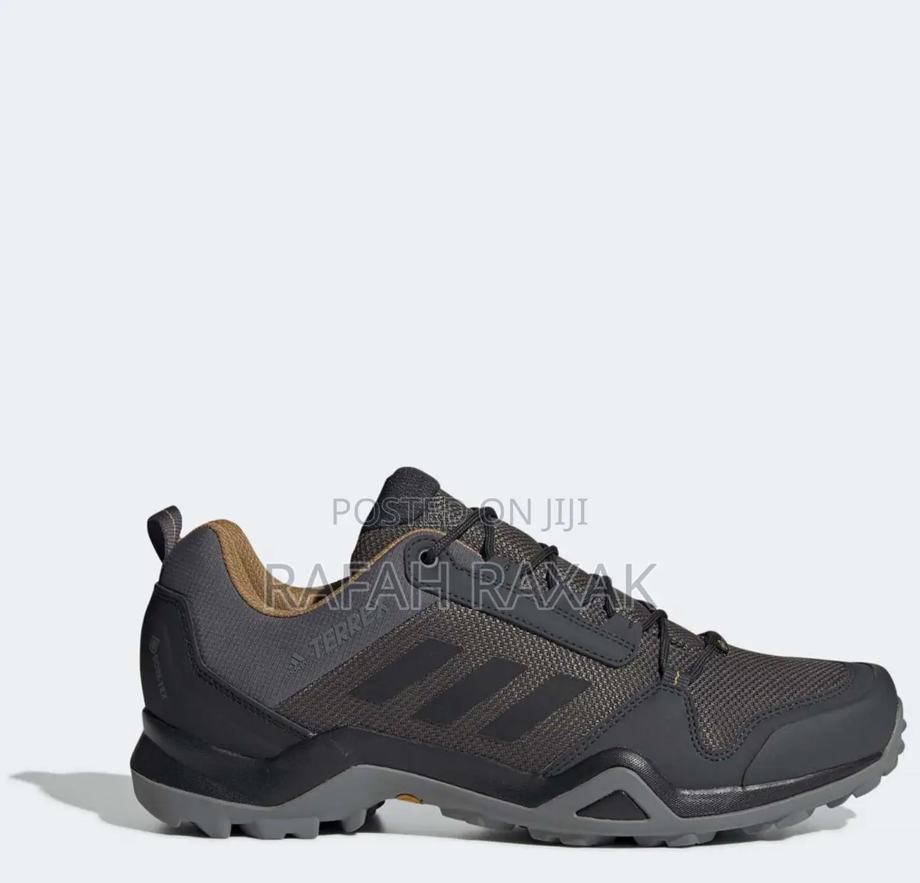 Original Grey Adidas Terrex AX3 GTX Hiking/Trekking Sneakers