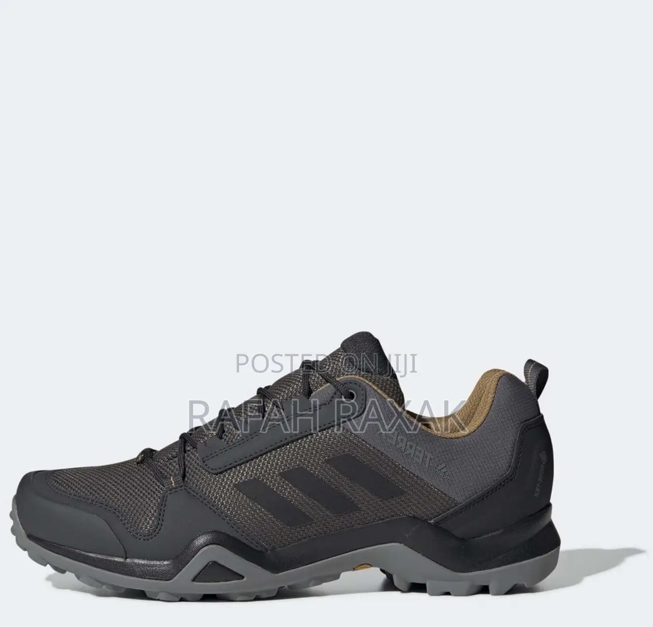 Original Grey Adidas Terrex AX3 GTX Hiking/Trekking Sneakers