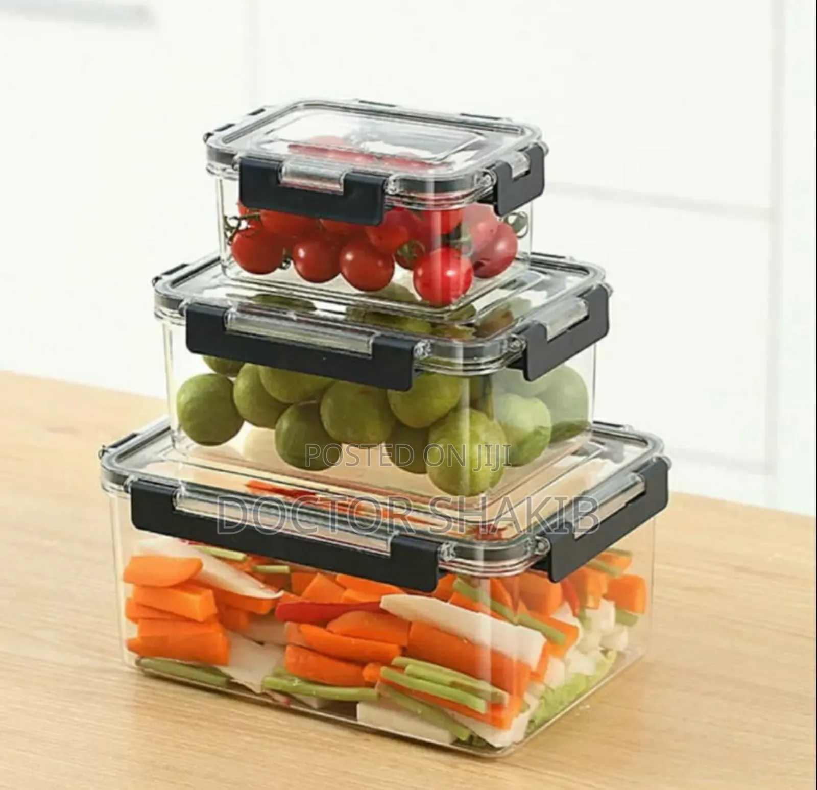 Unique Clear Acrylic Sealed Food Storage Containers