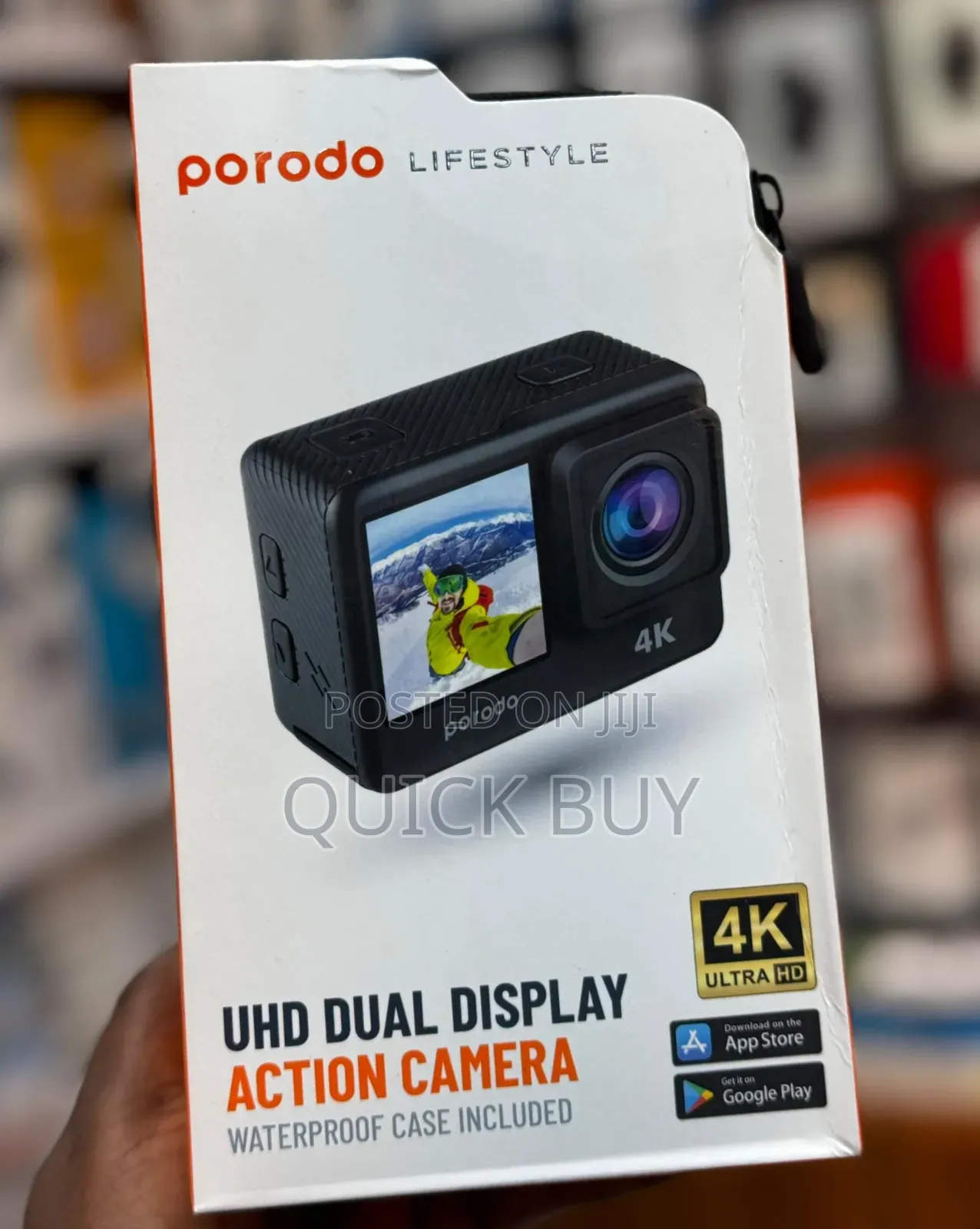 Original Porodo Uhd Dual Display Action Camera (Pd-4kacam)
