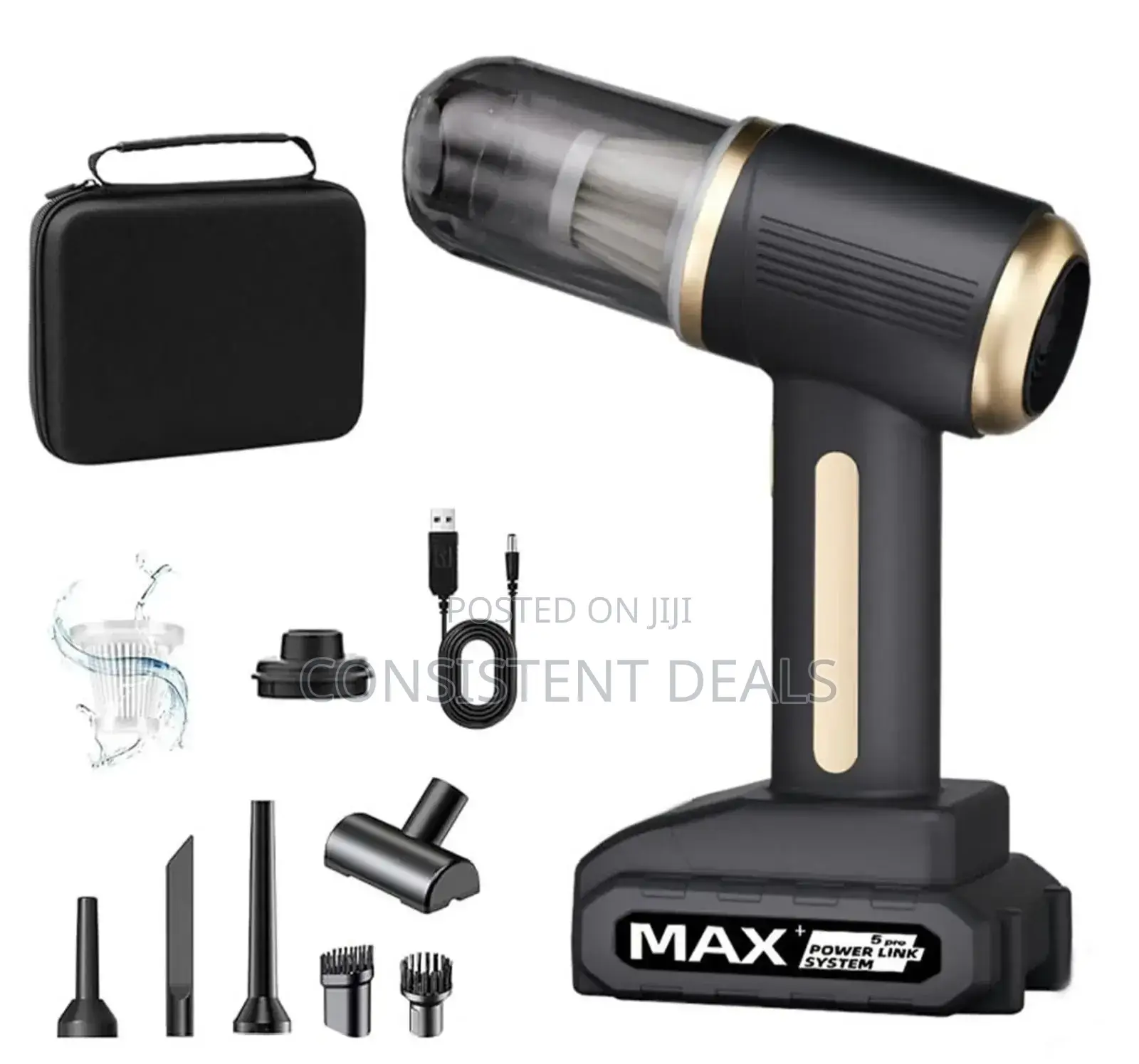Household Portable Car Vacuum Cleaner 120w Rechargeable