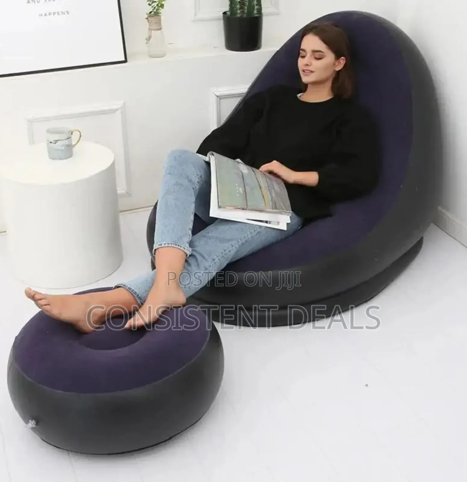 Inflatable Sofa With Footrest