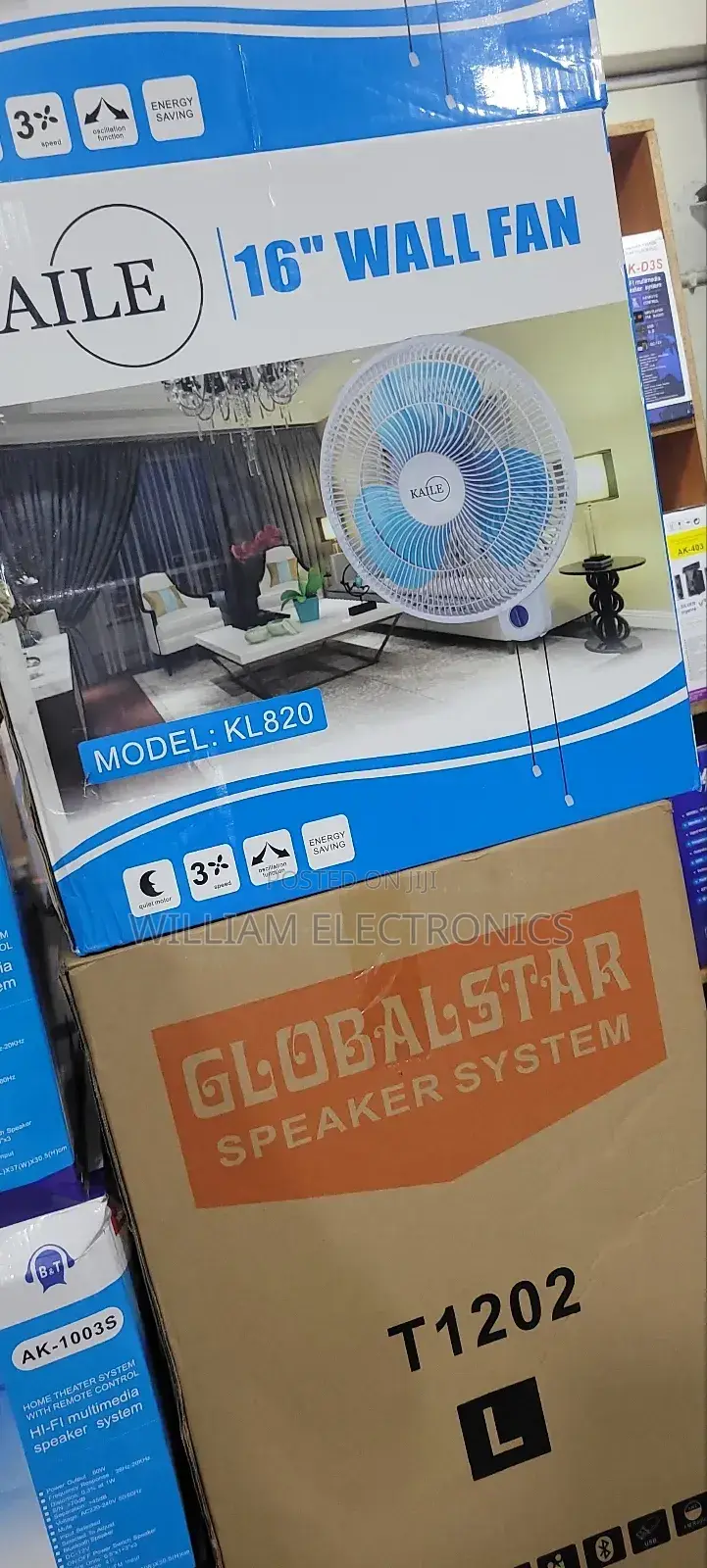 3speed Function Wall Fan /Kaile Oscillating Stand Fan 16inch