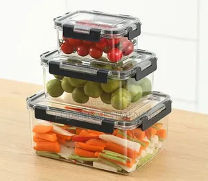 Original 3pcs Acrylic Food Storage Containers.
