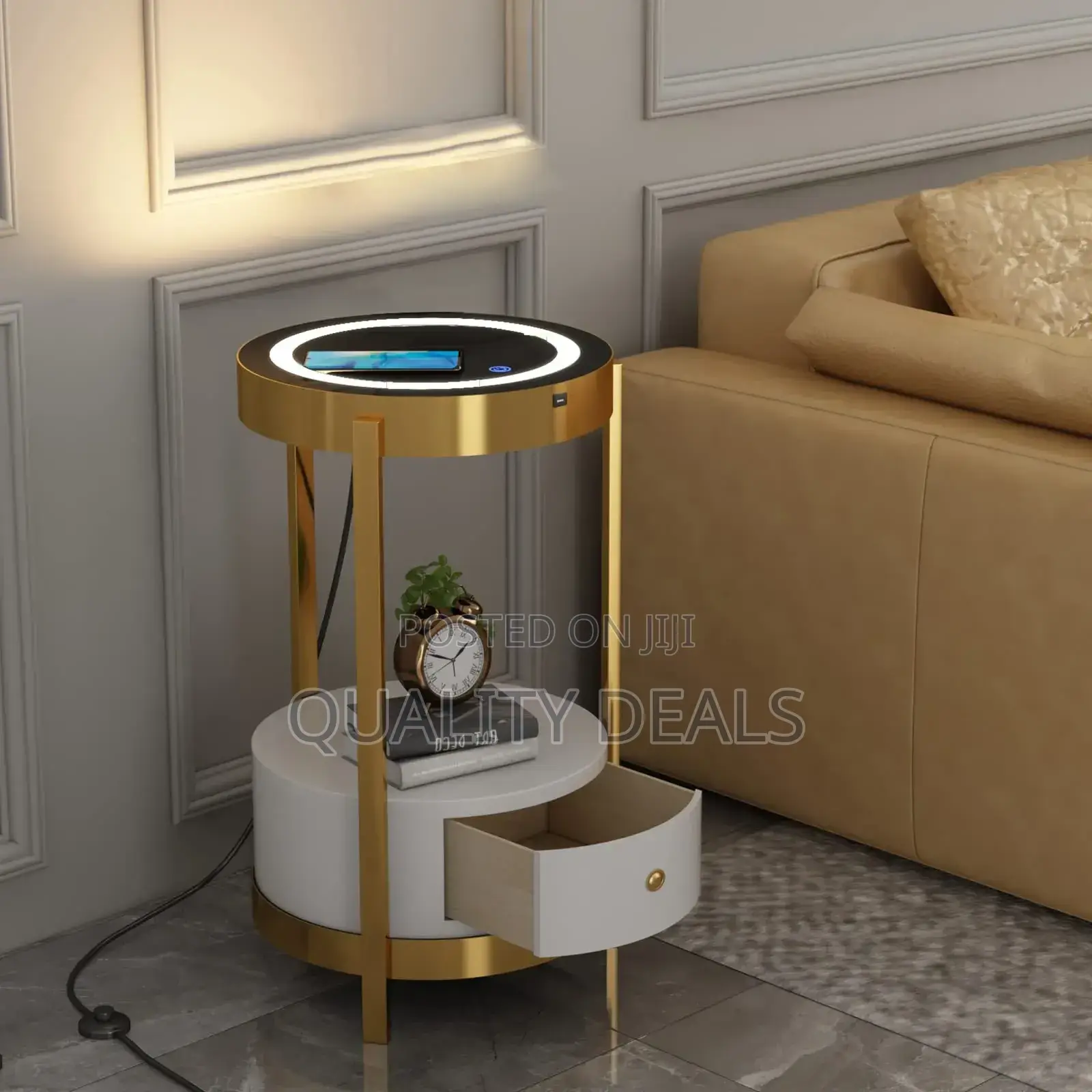 Electric Led Smart Sofa Side Table