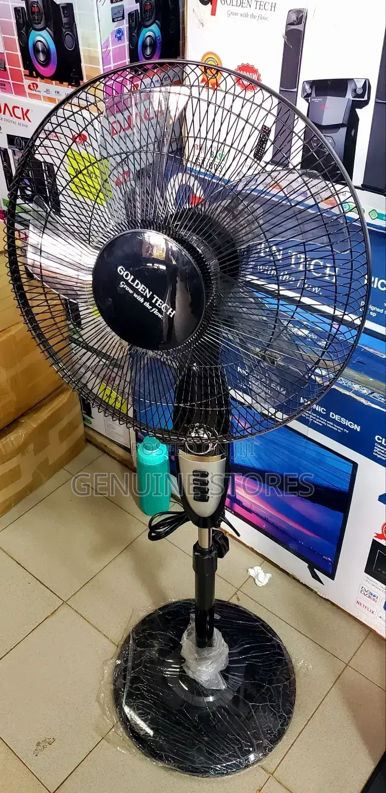 Golden Tech Stand Fan / Black