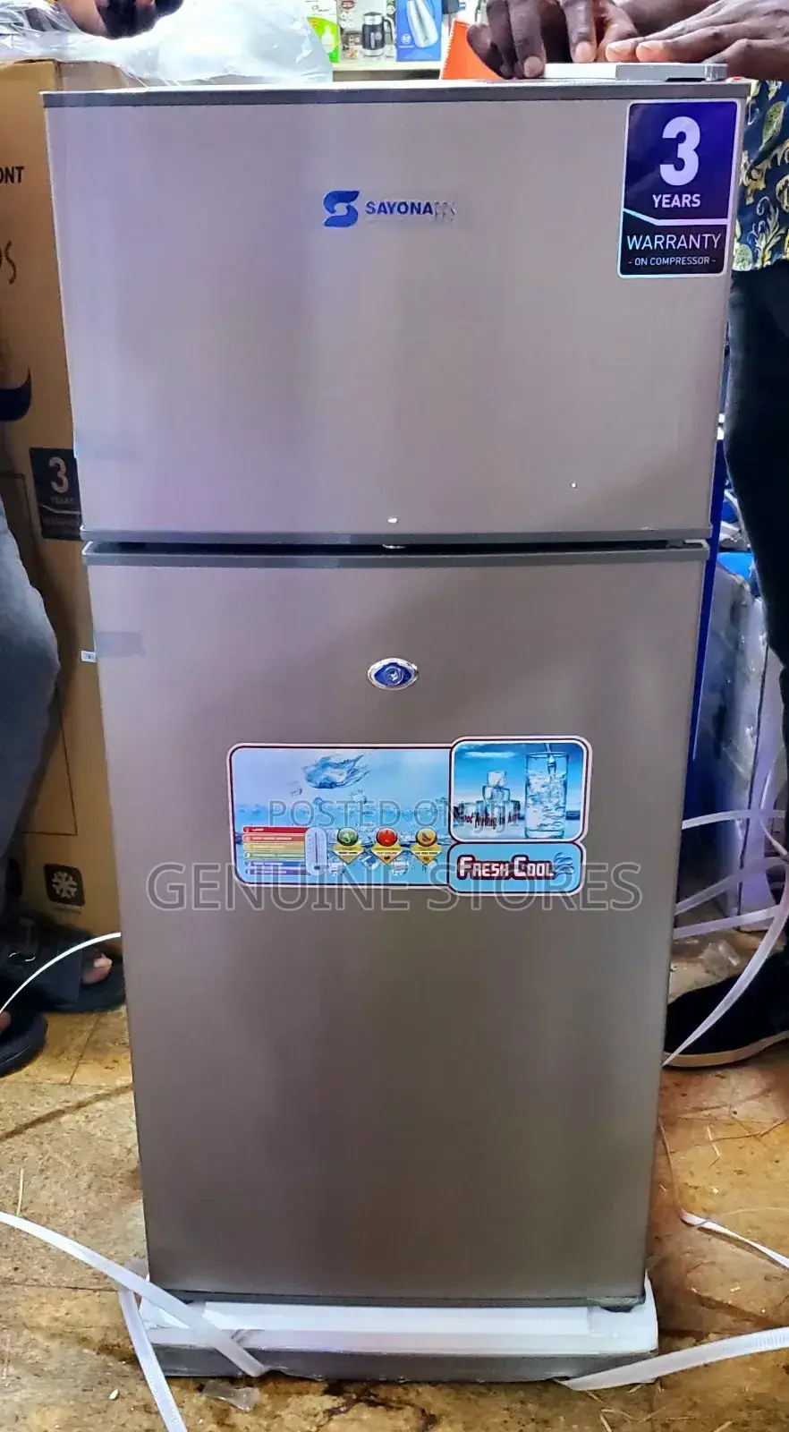 Sayona 120 Litres Double Door Fridge/ Refrigerator
