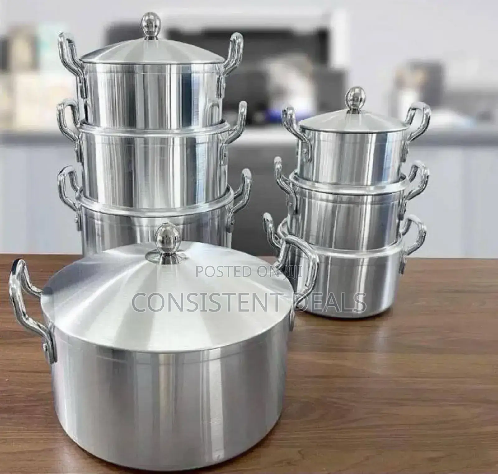 7pcs Heavy Stainless Steel Cookware Set