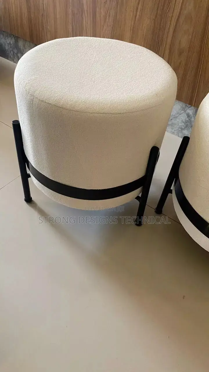 A Pair of 2 Ottoman Stools / Poufs for Homes / Boutiques