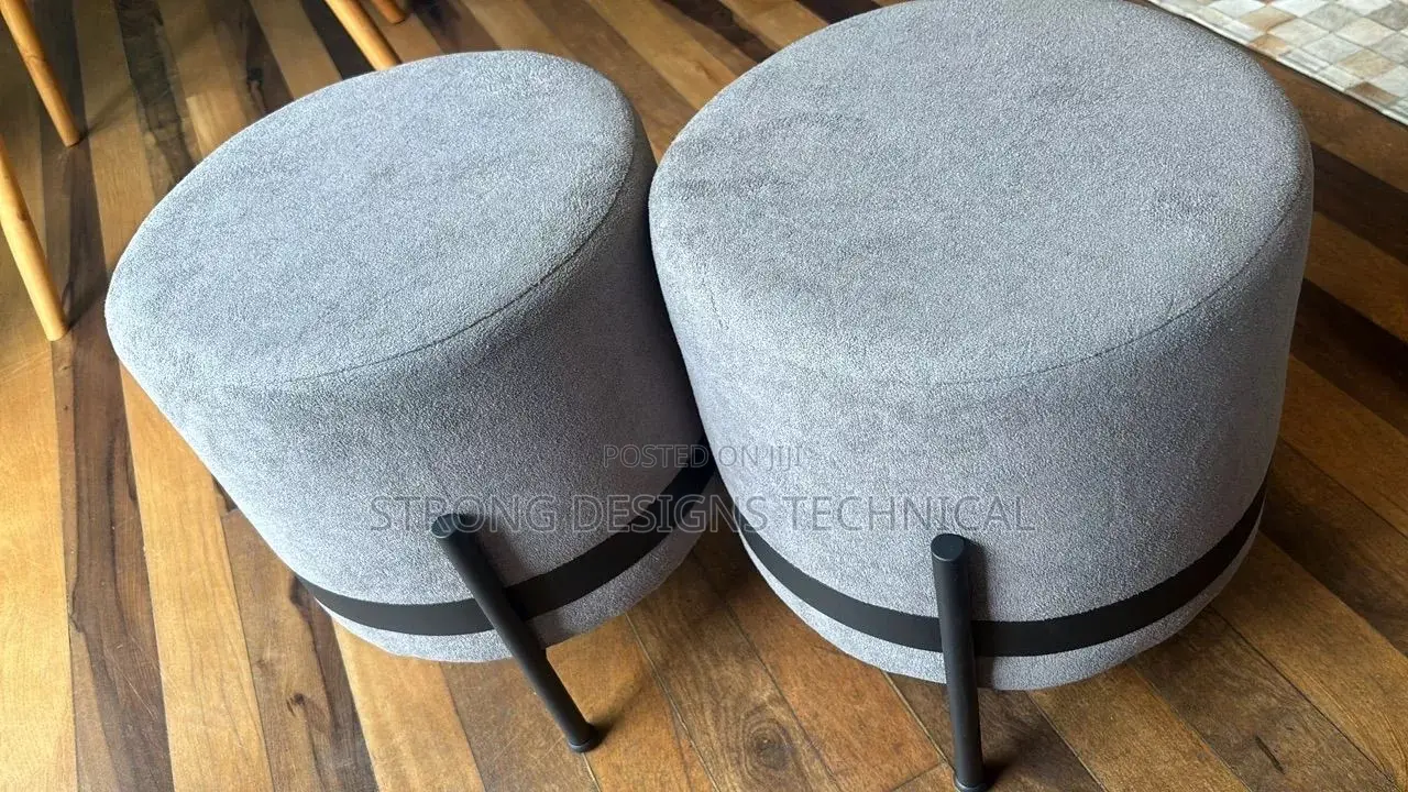 A Pair of 2 Ottoman Stools / Poufs for Homes / Boutiques