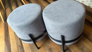 A Pair of 2 Ottoman Stools / Poufs for Homes / Boutiques