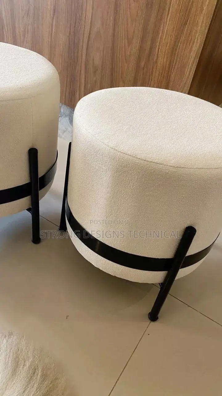 A Pair of 2 Ottoman Stools / Poufs for Homes / Boutiques