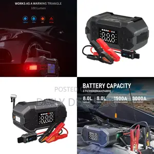Photo - Car Jump Starter With Air Compressor