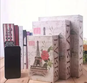 Unique Set of 3 False Shelf Decor Books