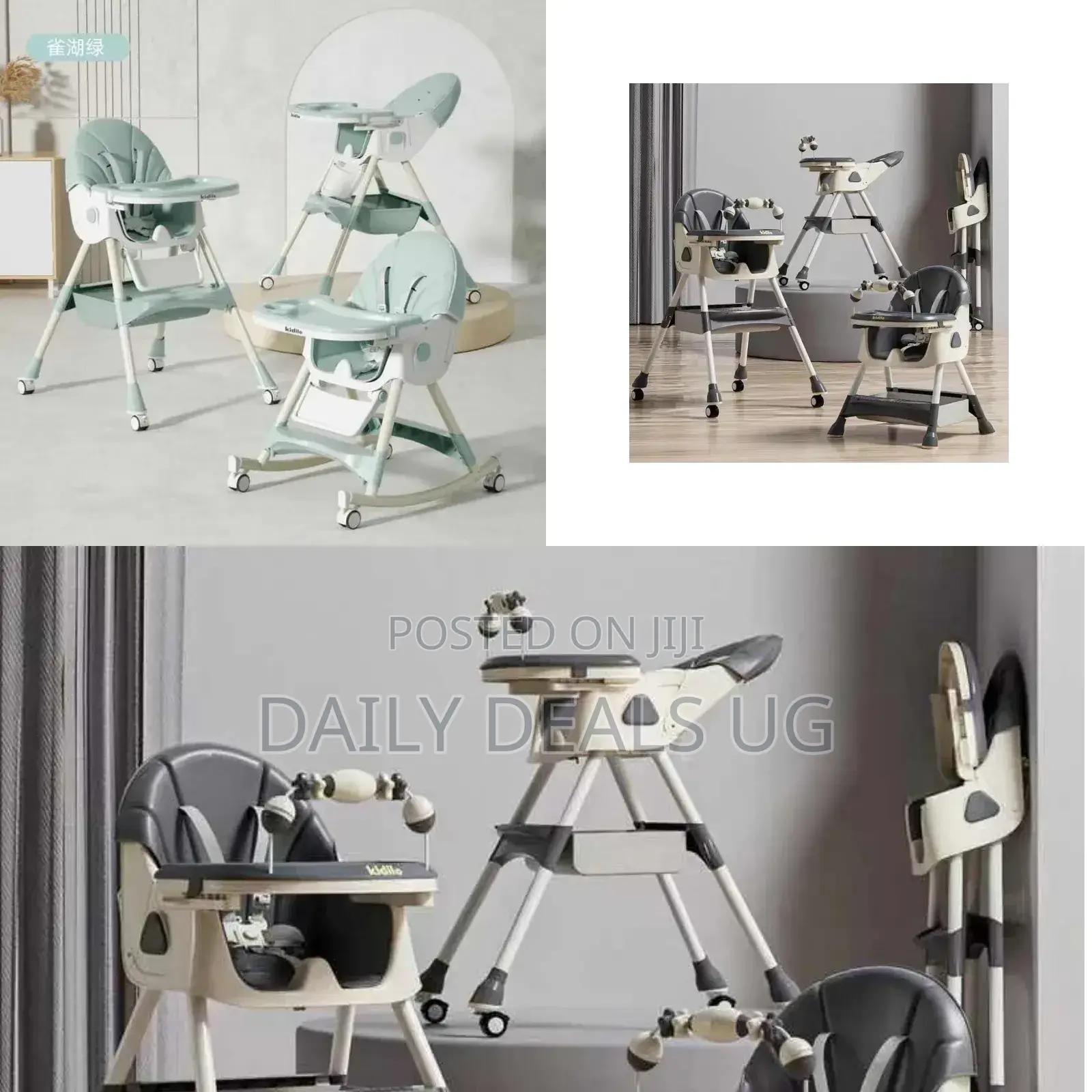 Foldable and Adjustable High Feeding Chair