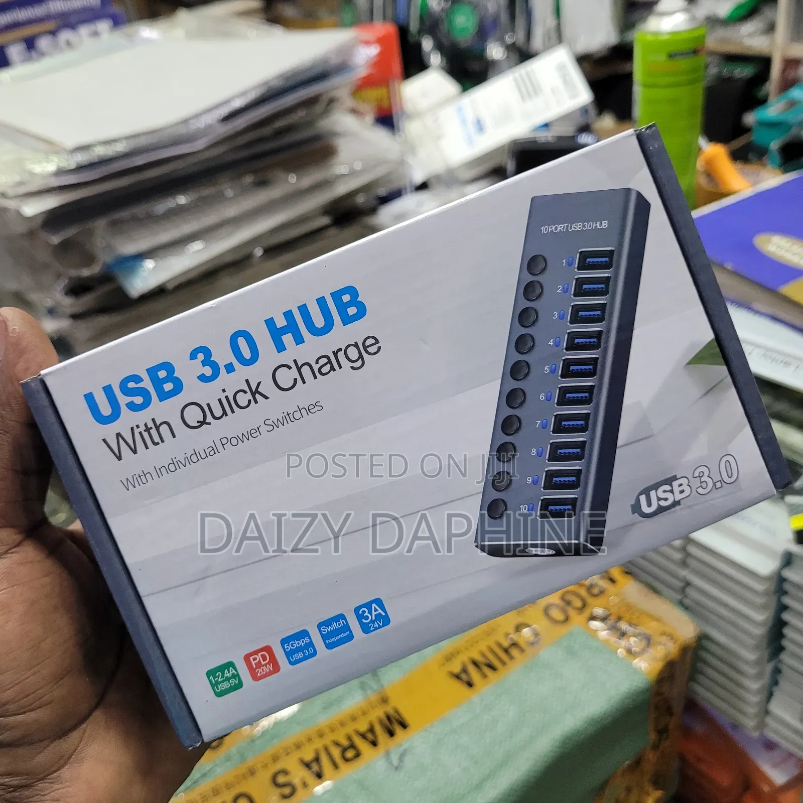 10 Ports USB3.0 HUB With Quick Charger