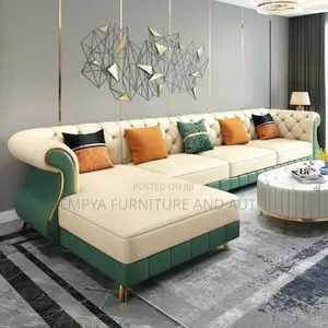 Cream Sofa Green