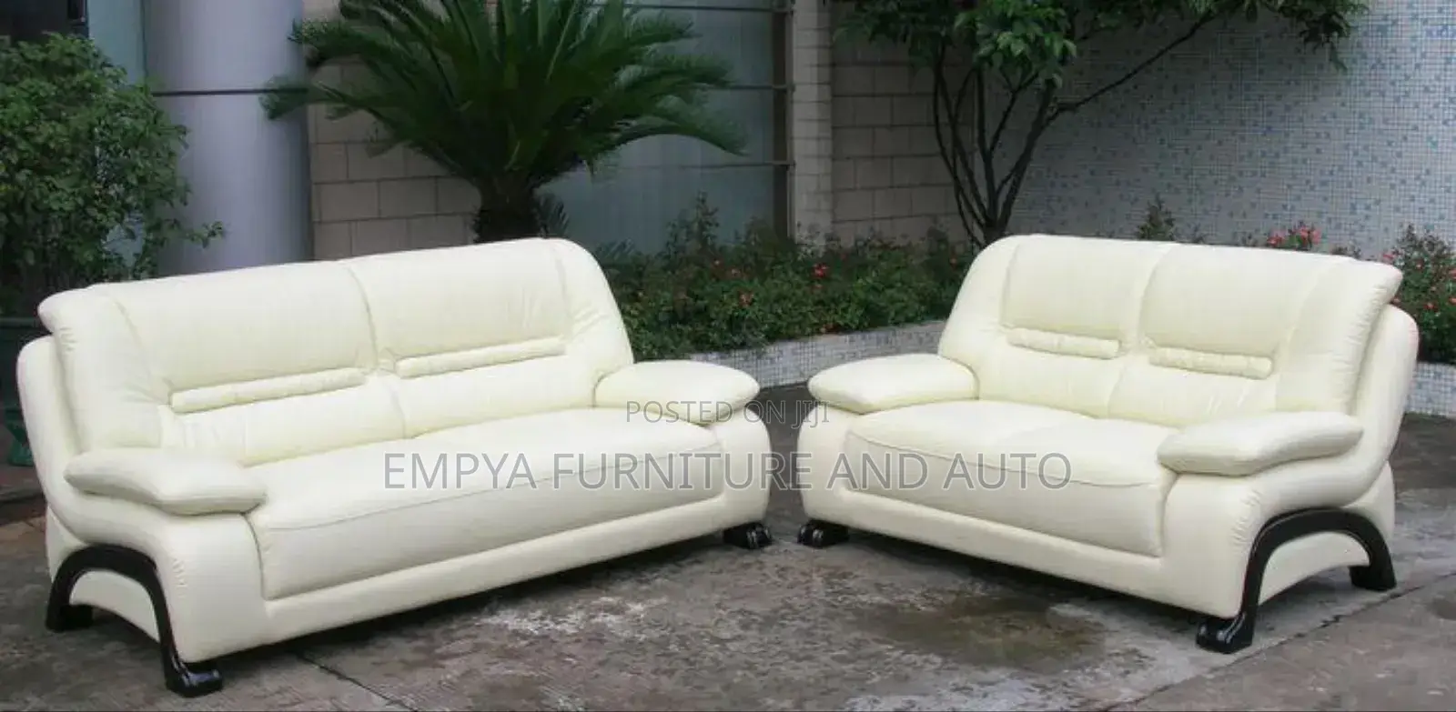 Cream Sofa Green