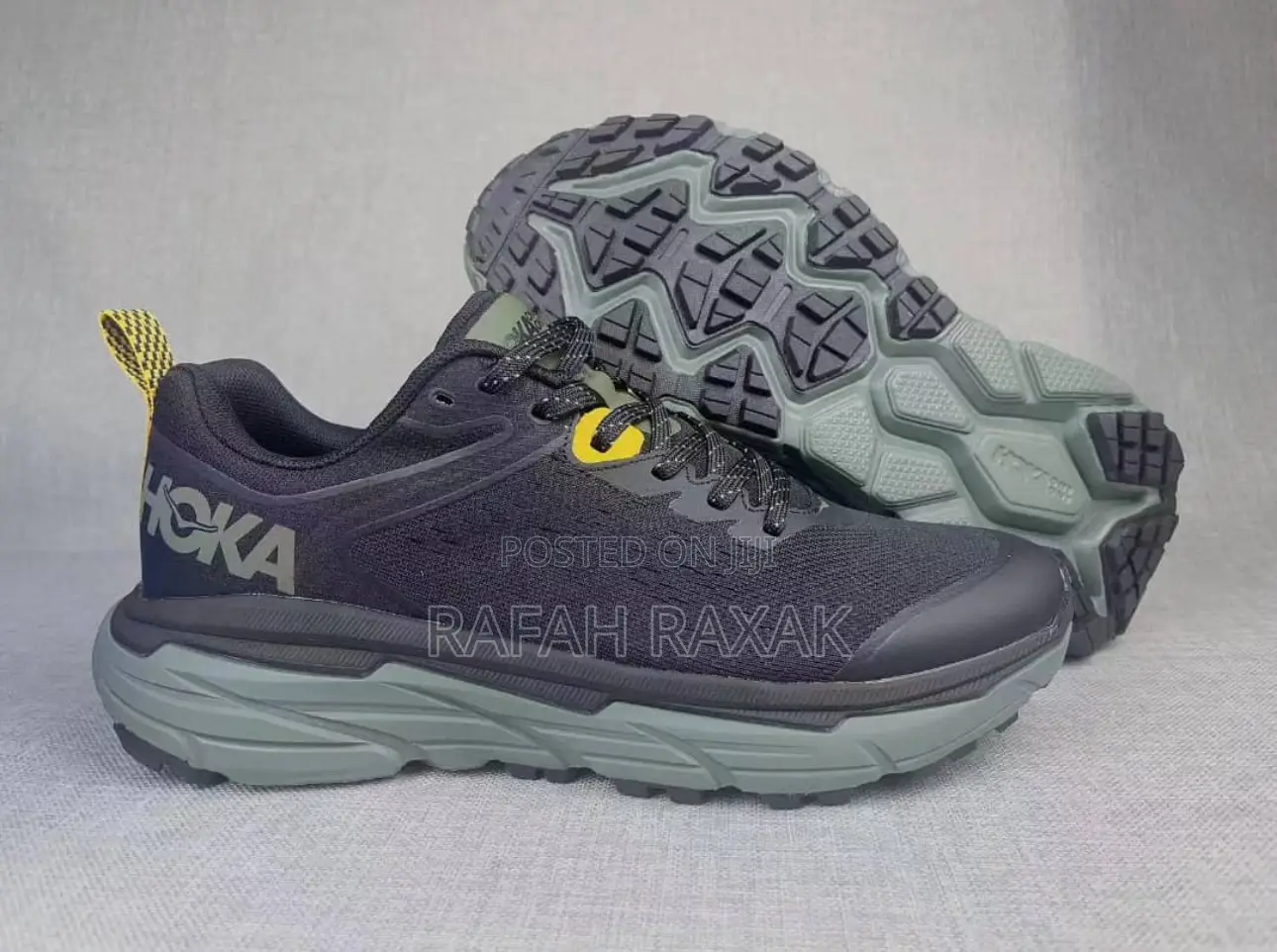Original Black/Green Hoka Challenger ATR 6 Sneaker
