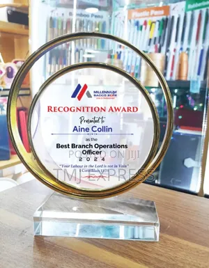 Glass Plaques or Awards