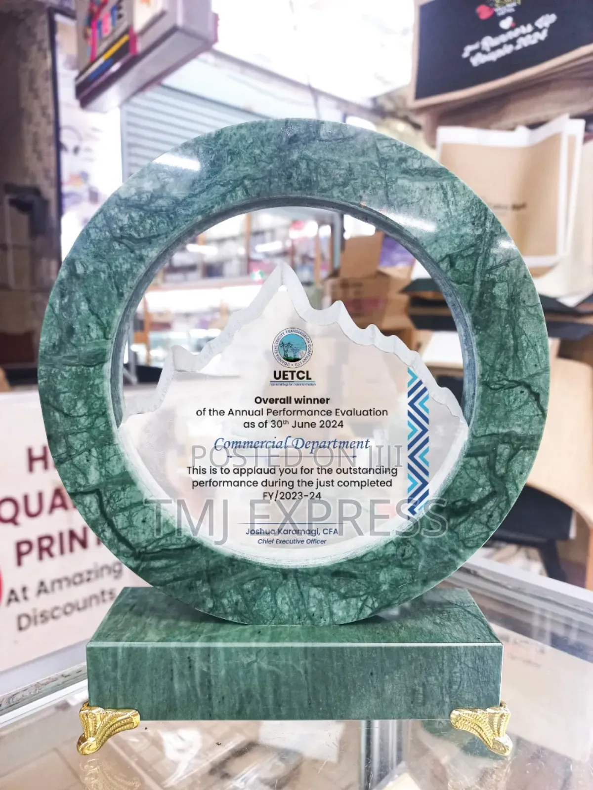 Glass Plaques or Awards