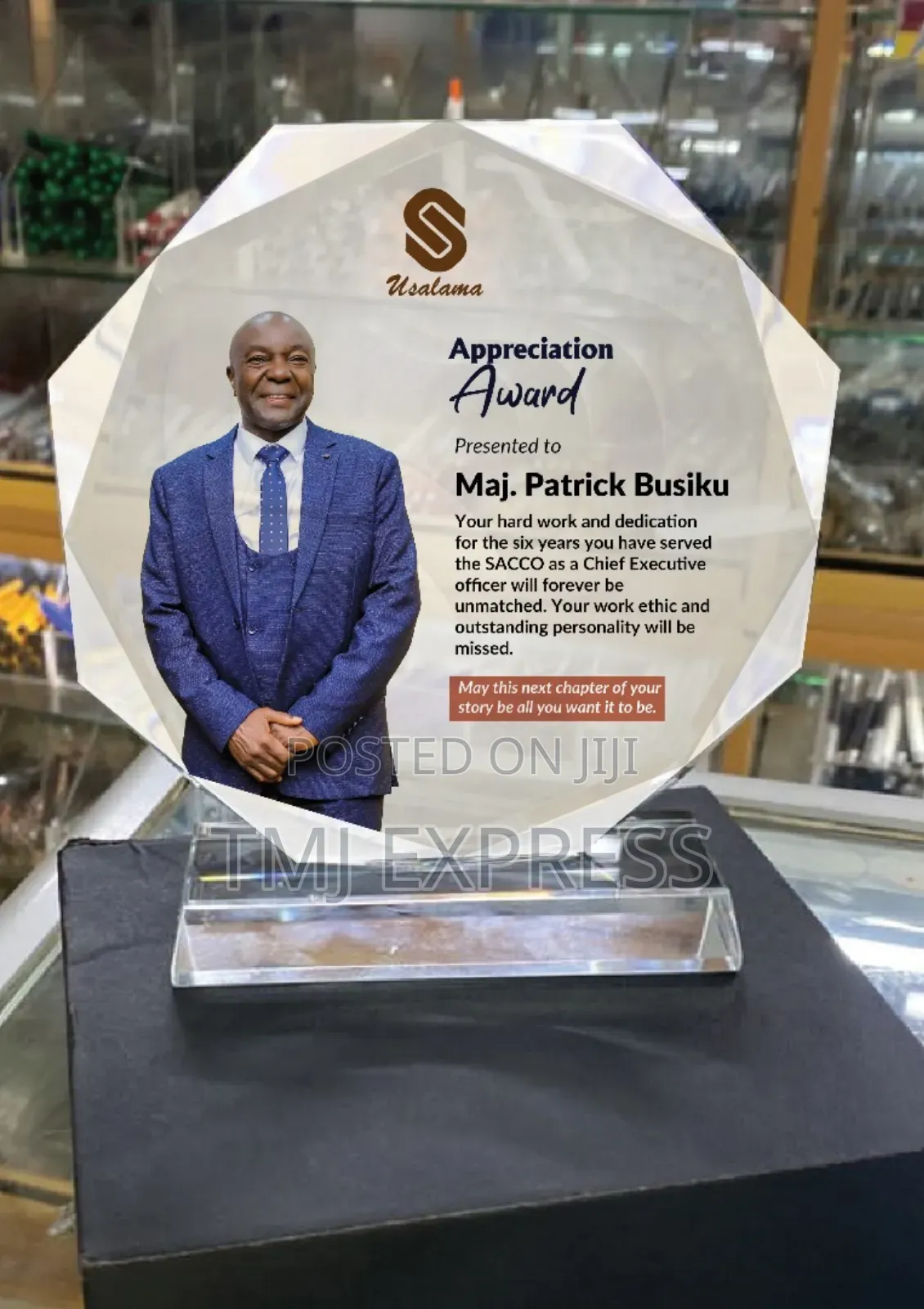 Glass Plaques or Awards