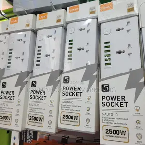 5 Power Socket and Type-C Charger Ports