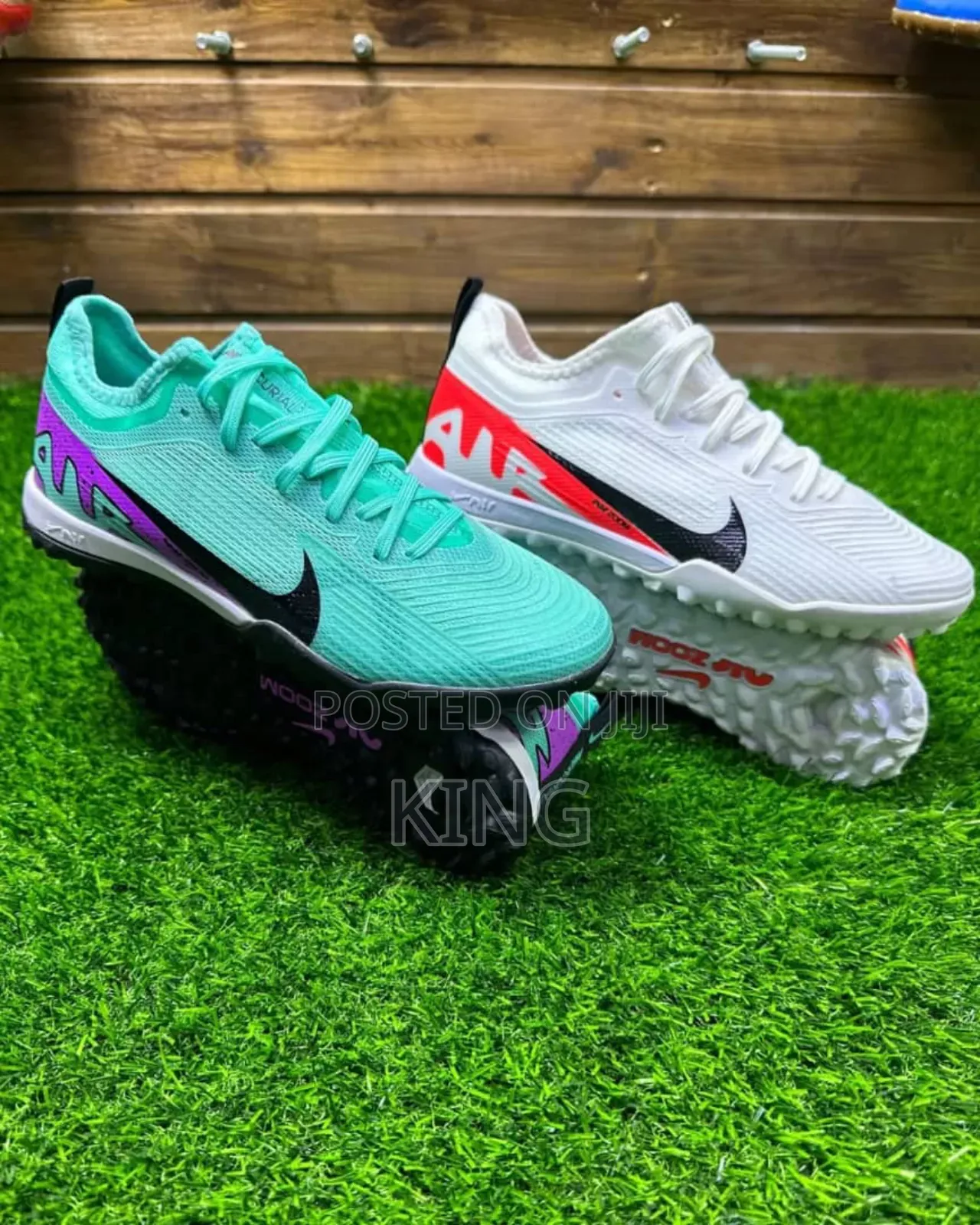 Attested Green Turf Boots. Nike Mercurial