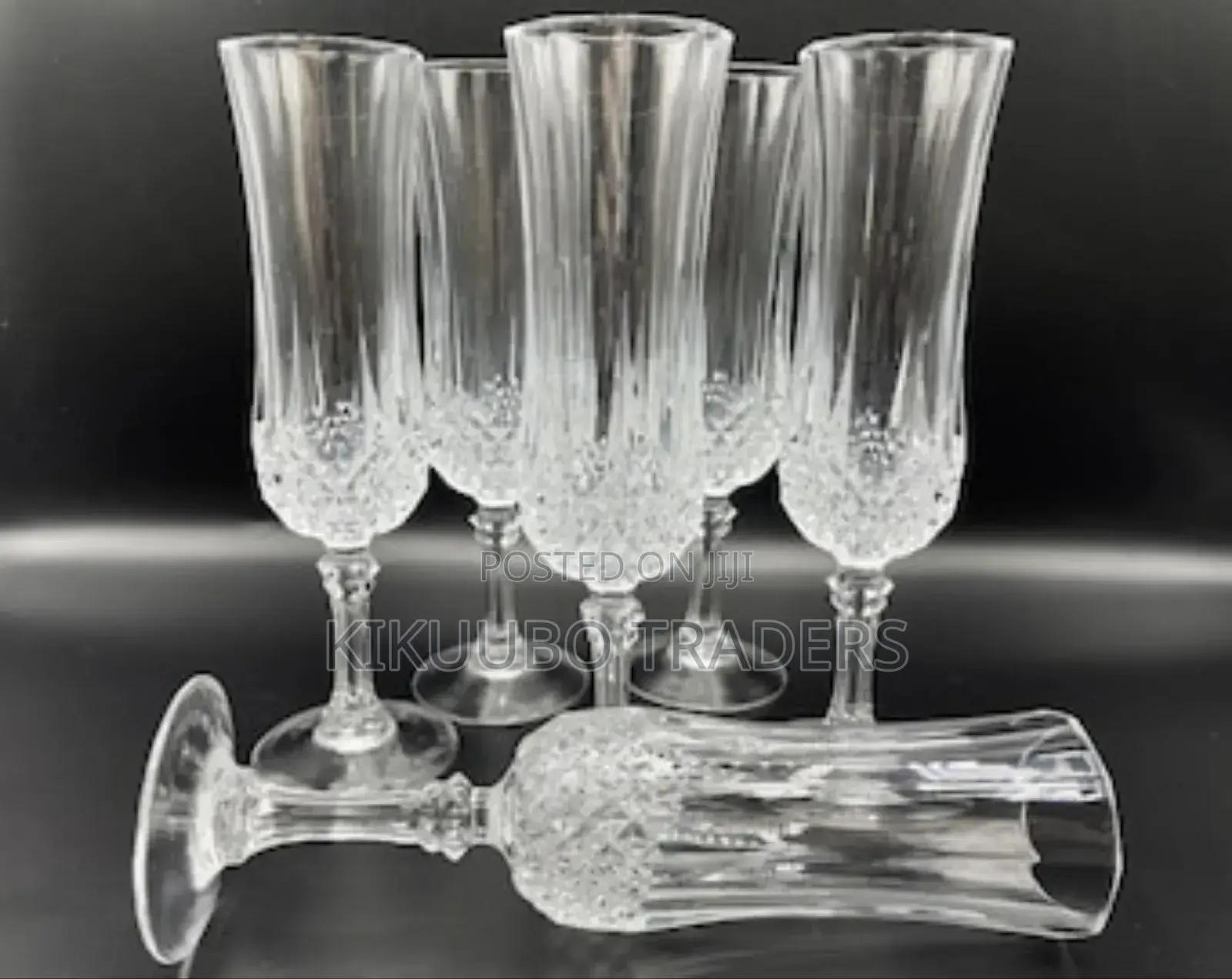 Champagne Diamond Wine Glasses