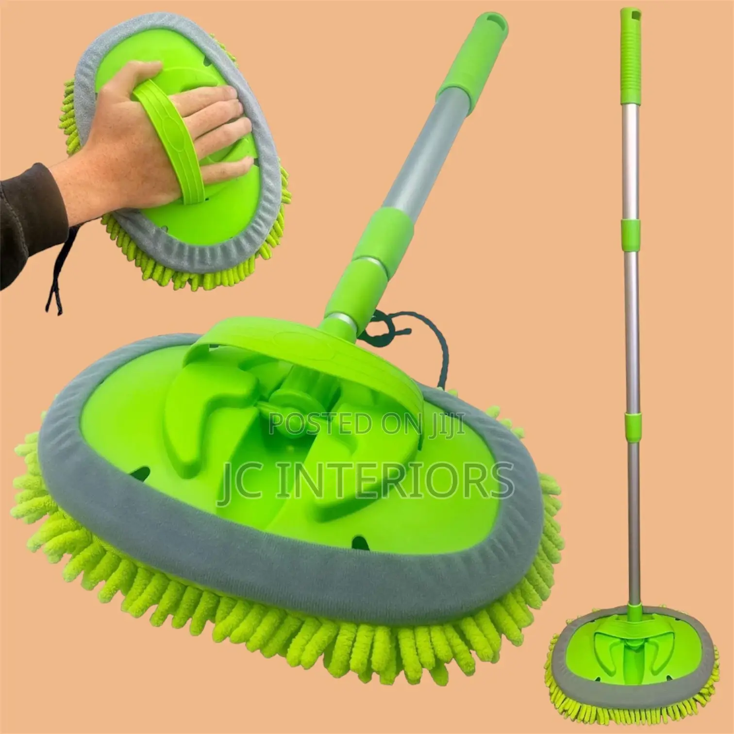 Car Wash Mop Head Microfiber Telescopic Cleaning Brush