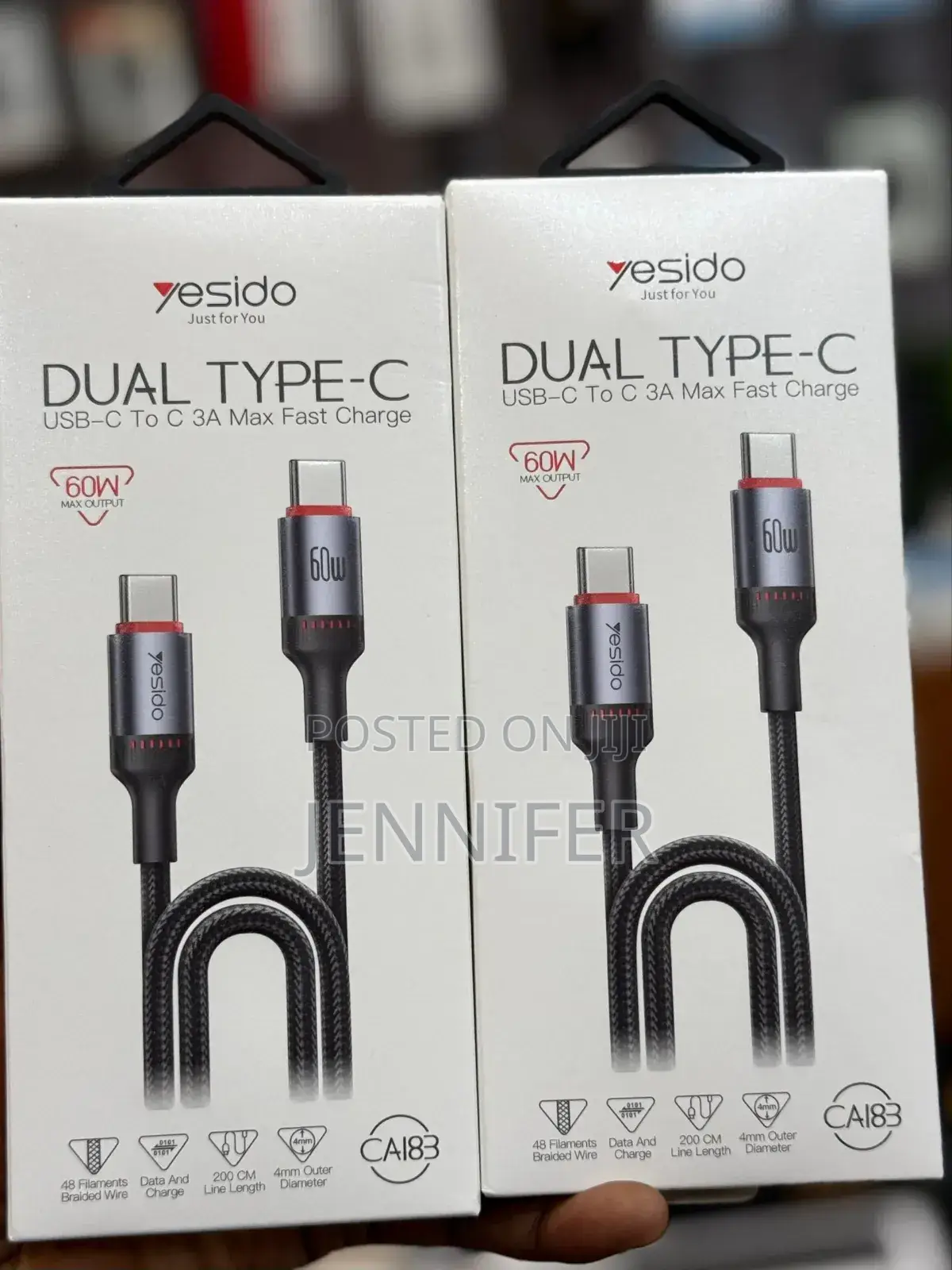 Yesido Usb-C to Lighting 27w (2m)