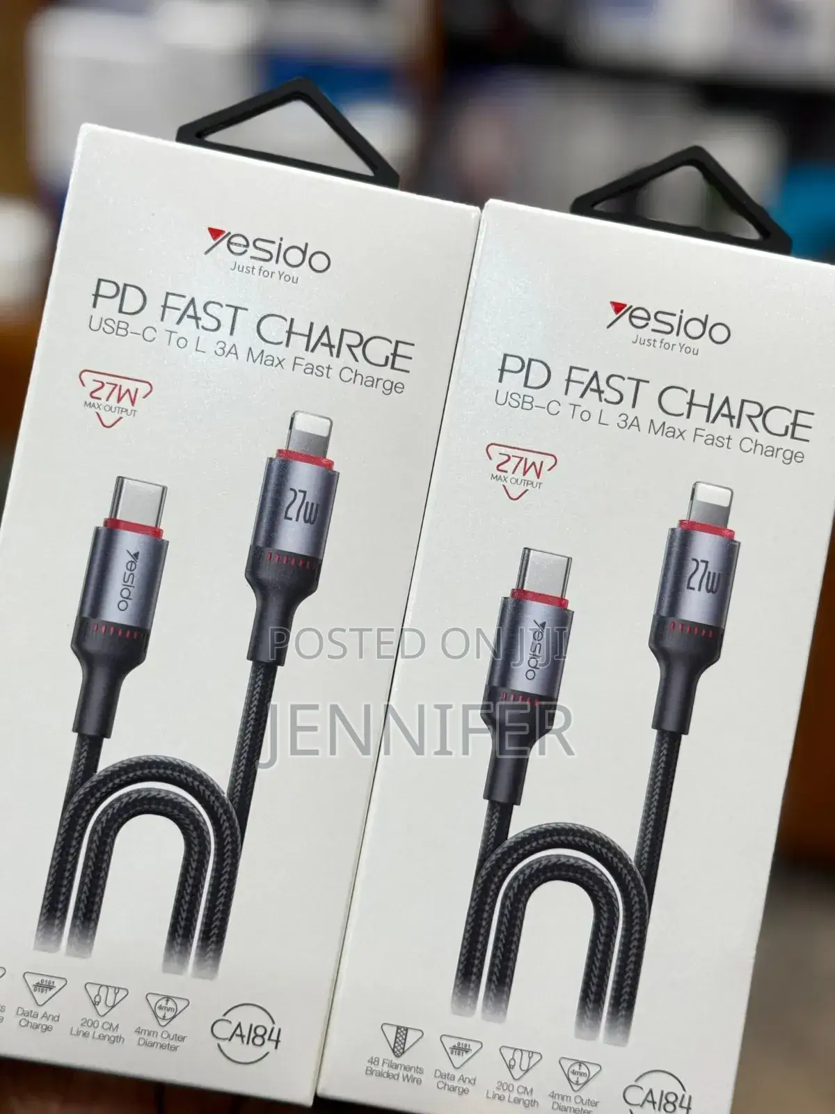 Yesido Usb-C to Lighting 27w (2m)