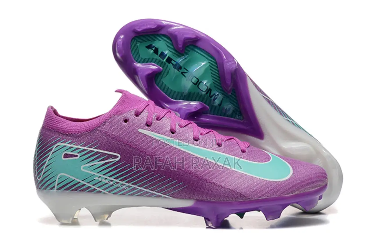 Nike Air Zoom Vapor 16 Elite FG Purple Blue Football Shoes