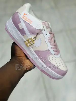 Original Women’S Pink/White Nike Air Force 1 Sneakers