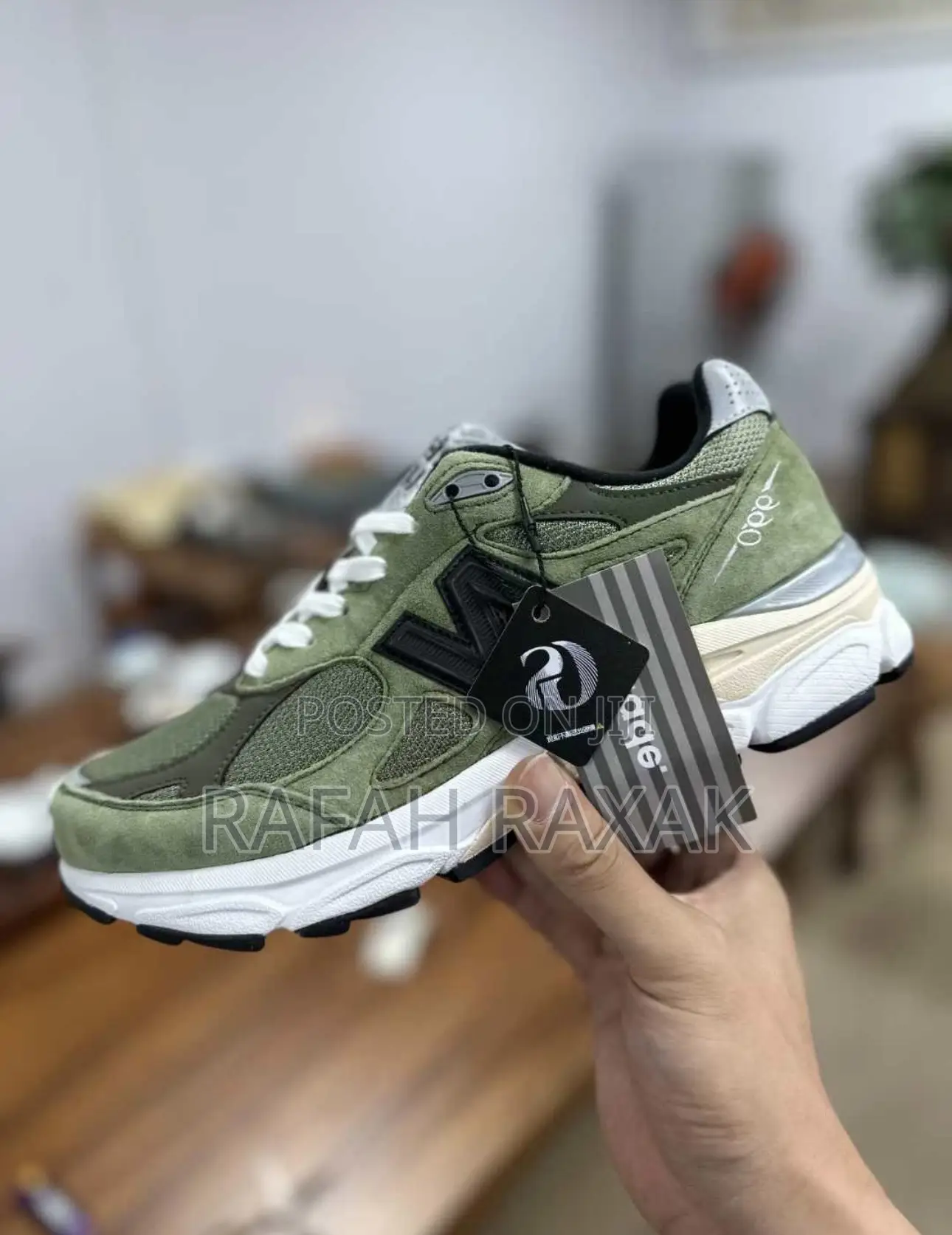 Original Olive Green Suede New Balance 990 Sneaker