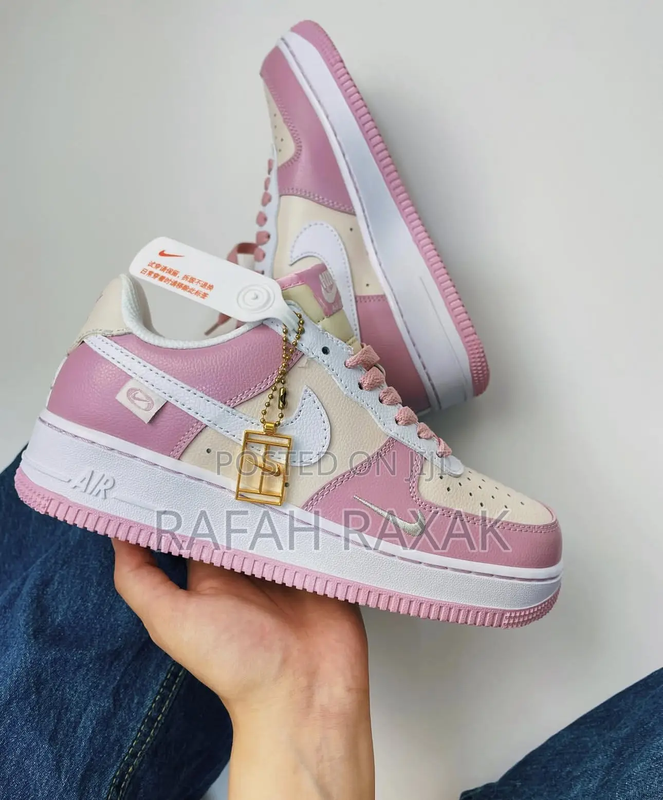 Women’S Pink Charm Nike Air Force 1 Low Sneakers