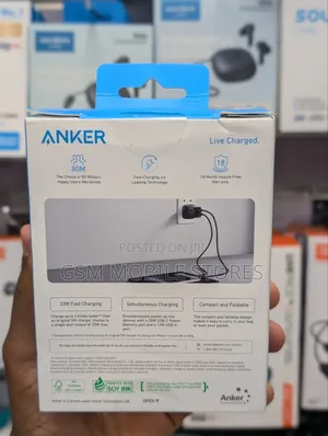 Anker B2331K11 323 33W Charger With Type-C to Type-C Cable