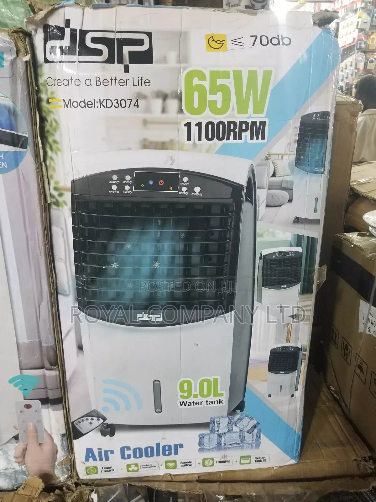 Air Cooler 9ltrs 65w