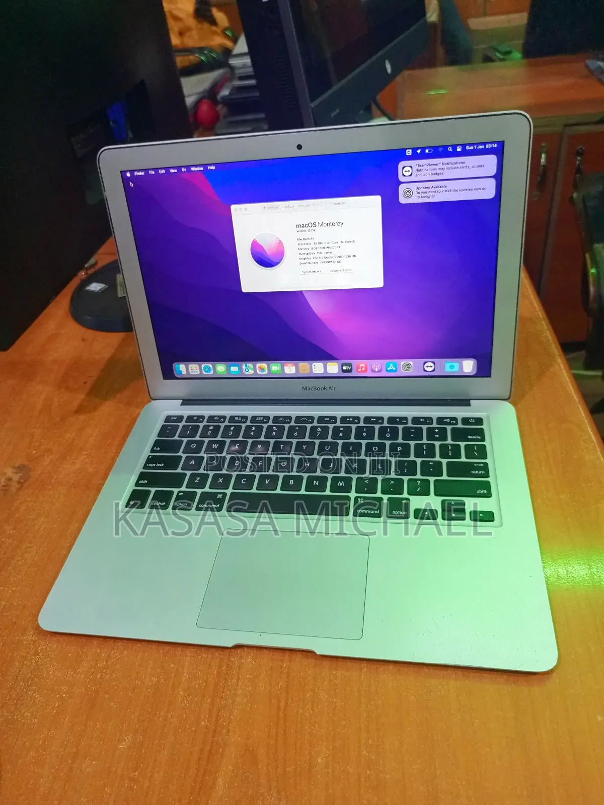 Laptop Apple MacBook Air 8GB Intel Core I5 SSD 128GB